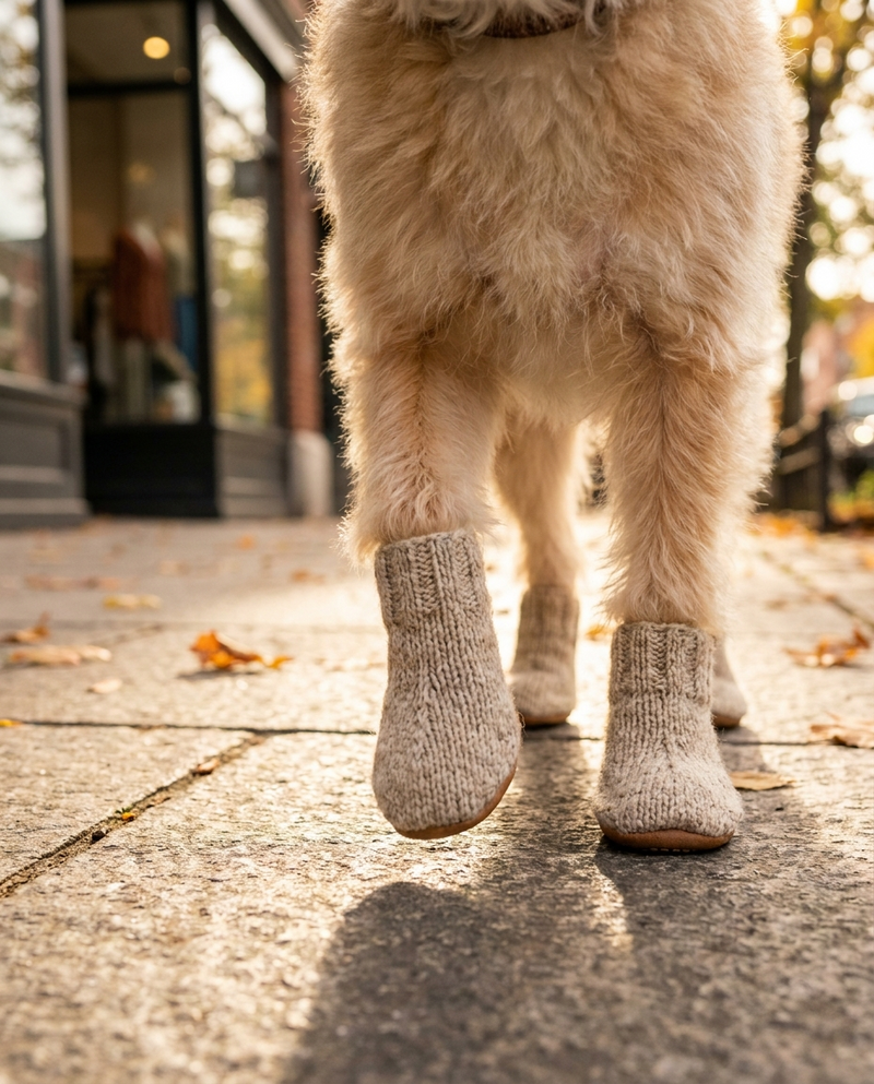 Kuzubo pati koruma koleksiyonunda köpek ayakkabısı