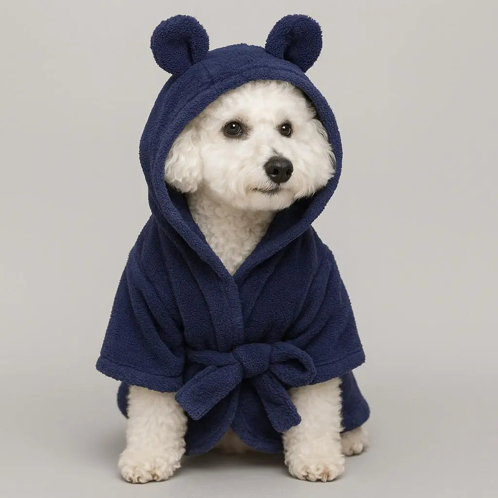 Mikrofiber Kedi ve Köpek Bornozu – Hızlı Kurulama, Yumuşak ve Emici
