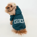 Petrol Yeşil Celtic Baskılı Kedi ve Köpek Sweatshirt Hoodie