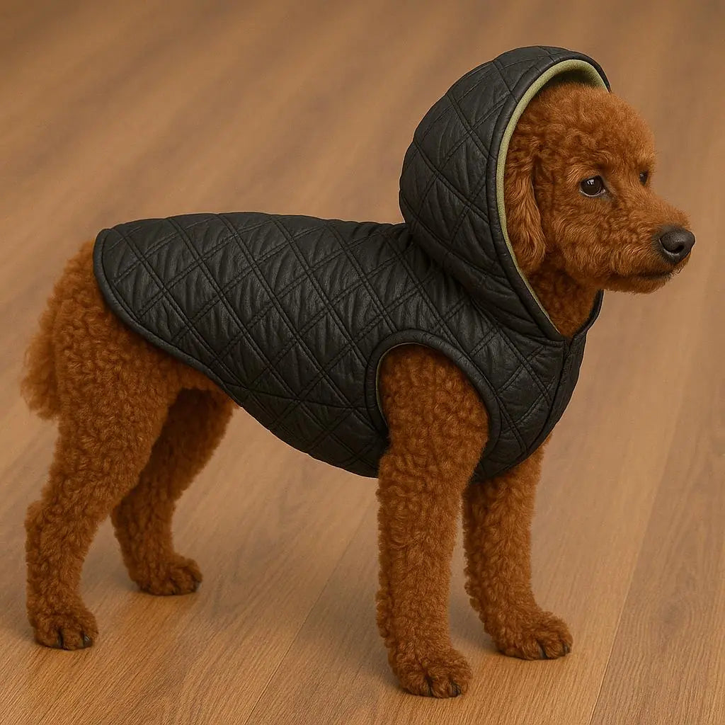 İçi Polarlı Kapitone Kedi ve Köpek Montu – Soğuk Havalar İçin Sıcak ve Şık Koruma