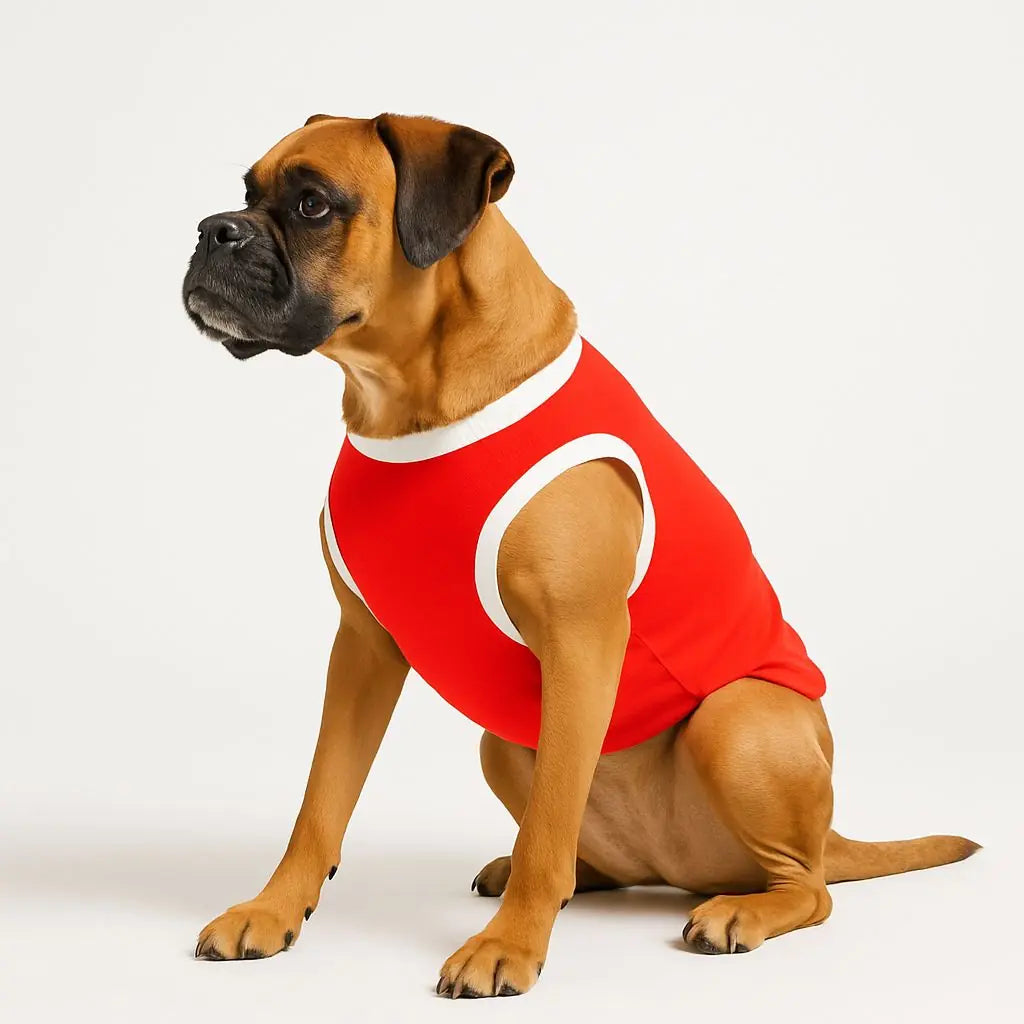 Büyük Irk Köpek Kıyafeti Konfor ve Rahat Kalıp Atlet - (18 - 35 KG)