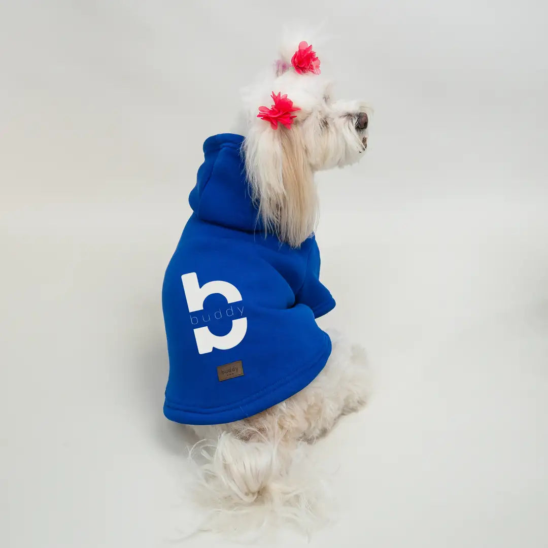 Saks Buddy Baskılı Kedi ve Köpek Sweatshirt Hoodie