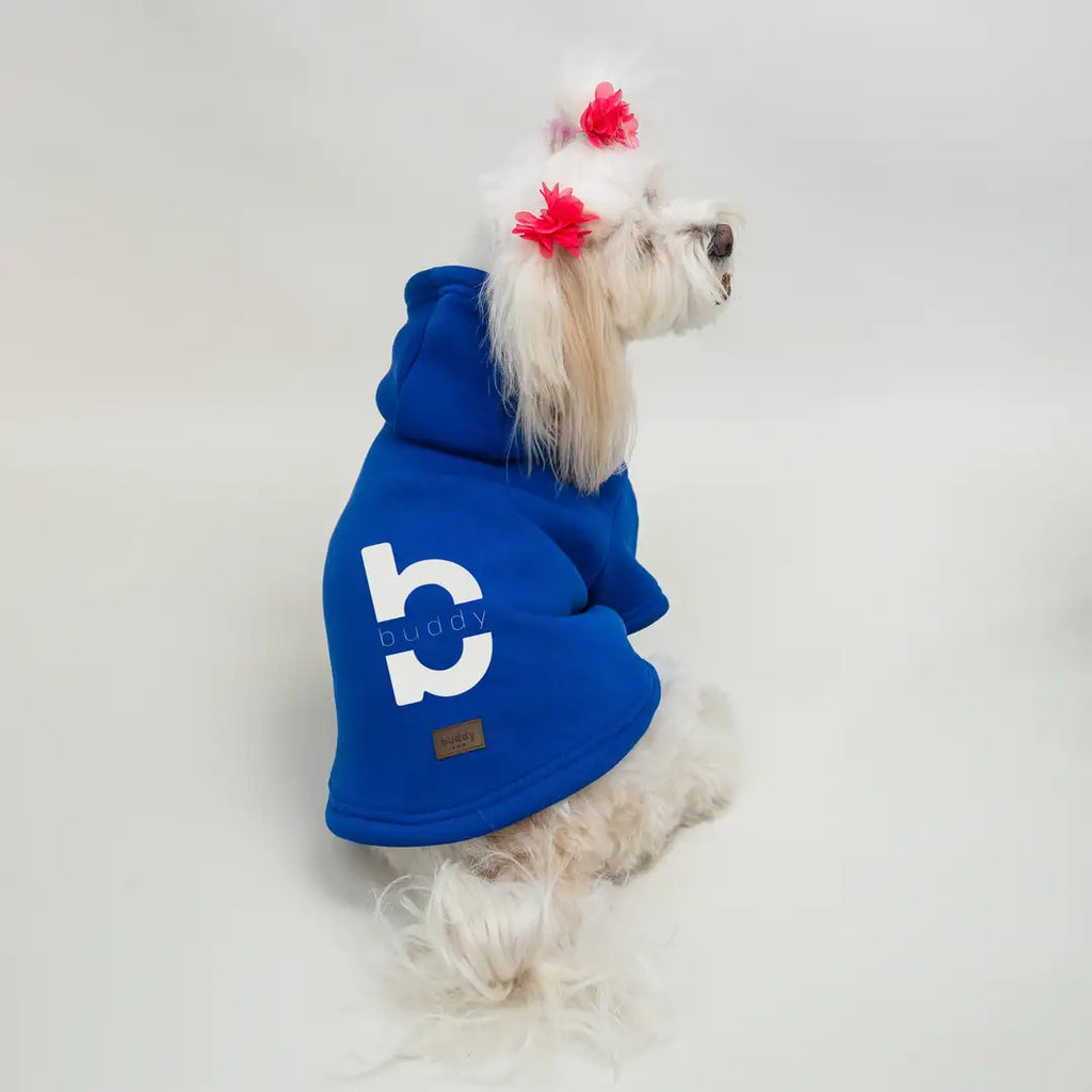 Saks Buddy Baskılı Kedi ve Köpek Sweatshirt Hoodie