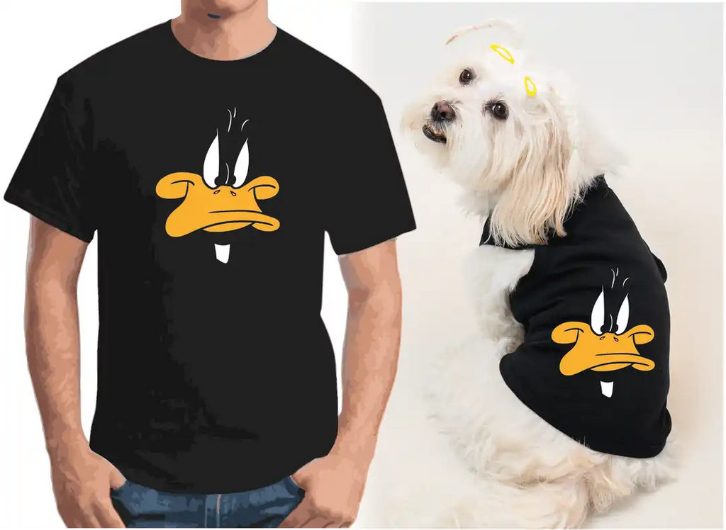 Köpek ve Sahip Kombini - Takım olarak gönderilir Beyaz Baskılı