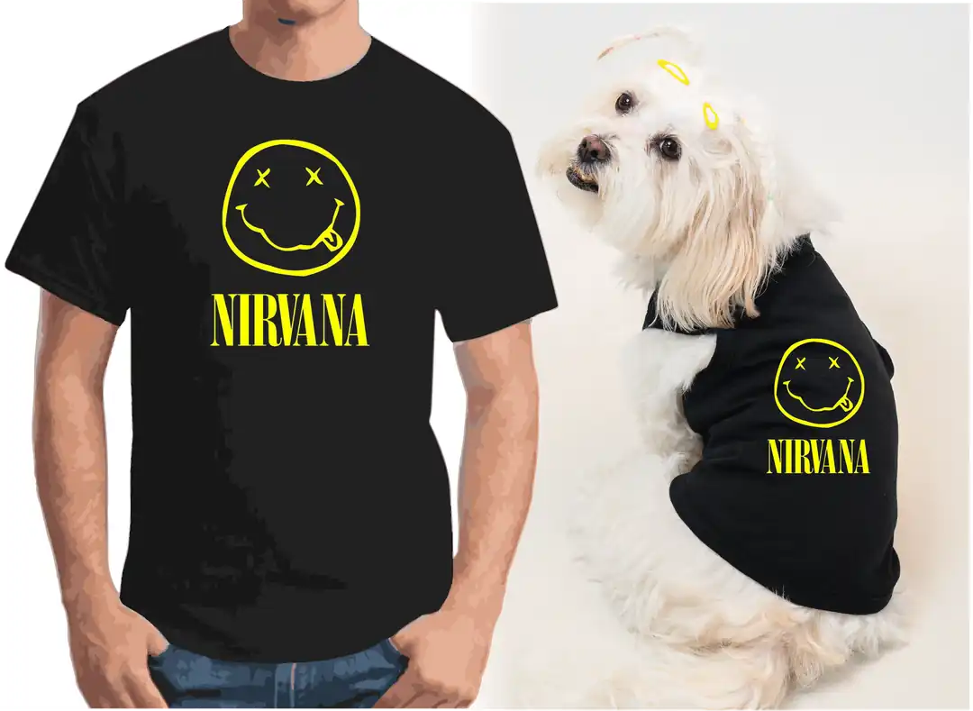 Köpek ve Sahip Kombini - Takım olarak gönderilir Beyaz Baskılı