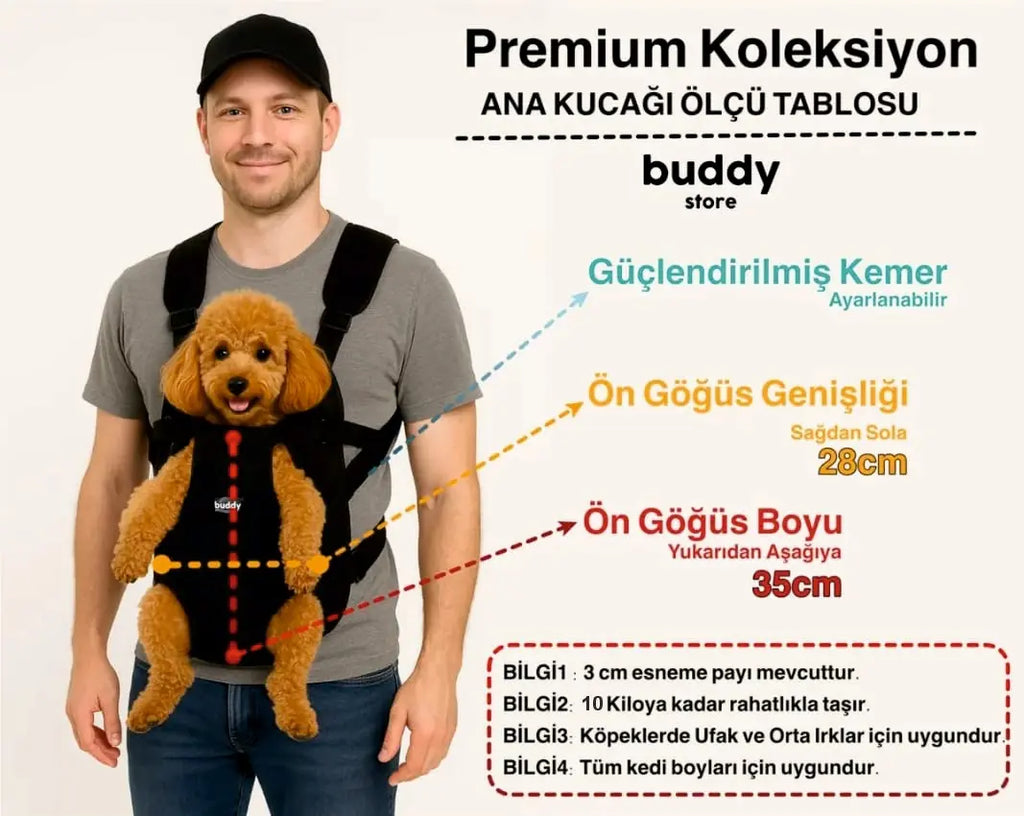 Ana kucağı - Kedi ve Köpekler için Kanguru Model