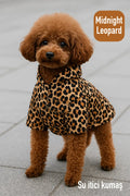 Buddy Store Premium "Midnight Leopard" Yağmurluk – Şık ve Su Geçirmez Köpek Montu (Wild Buddy Edition)