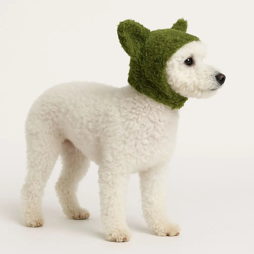 Peluş Kulaklı Köpek Şapkası – XS-XL Küçük ve Orta Irklar İçin