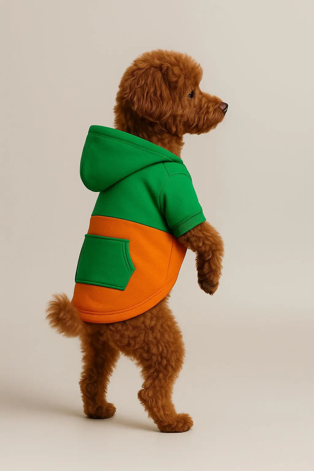 Kontrast Koleksiyon Kapüşonlu Köpek Hoodie – Rahat Sweatshirt