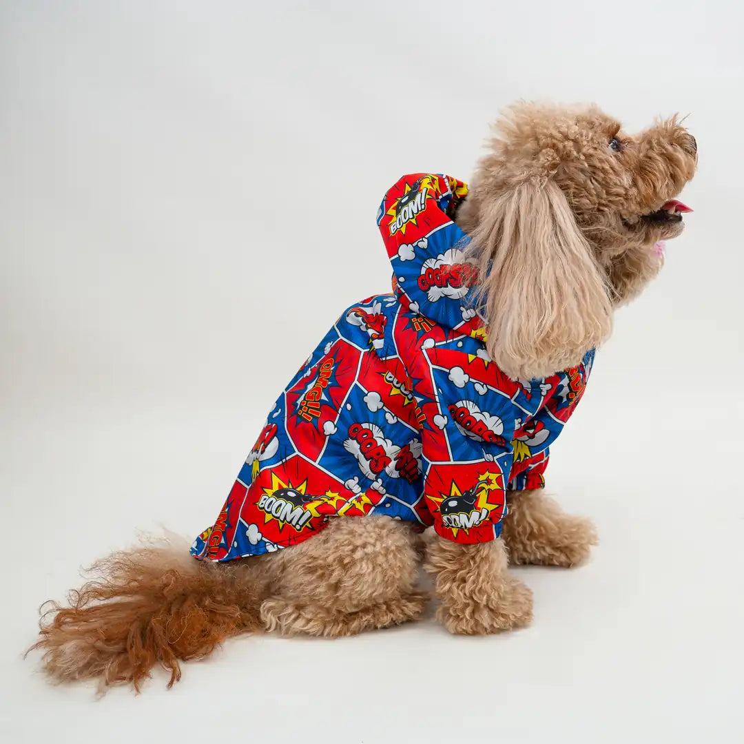 Kedi & Köpek Kıyafeti Yağmurluk - Su Geçirmez Waterproof Kumaş