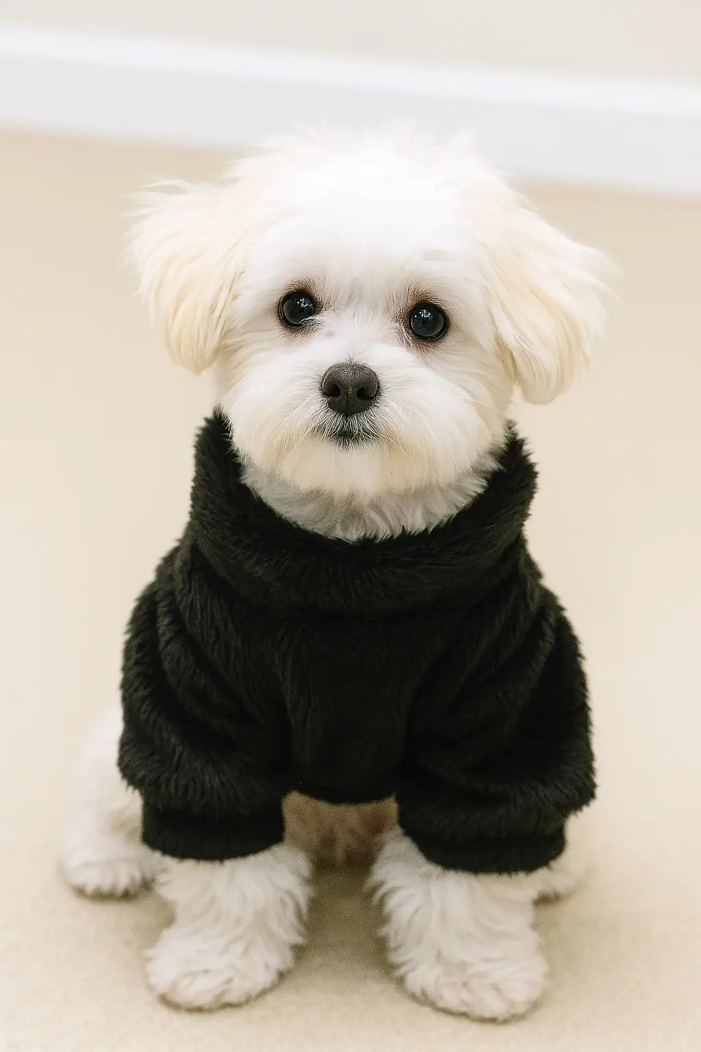 Kedi ve Köpekler için Polar Bisiklet Yaka - Siyah