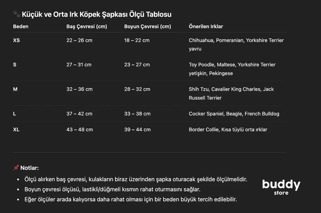 Peluş Kulaklı Köpek Şapkası – XS-XL Küçük ve Orta Irklar İçin